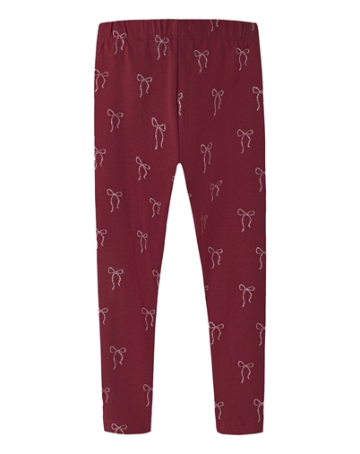 Name it - NMFRi Leggings - Red Dahlia